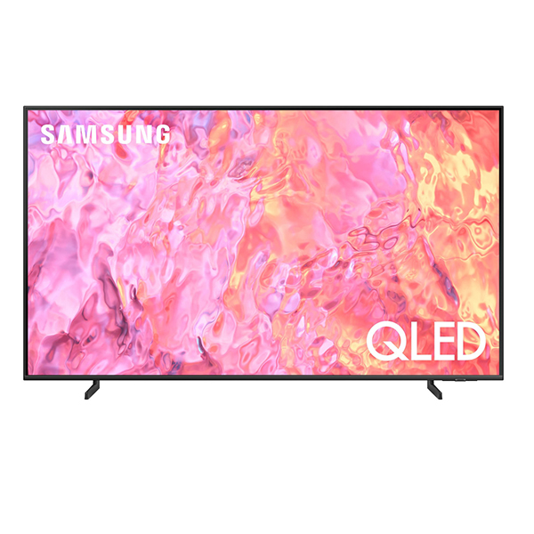 تلفزيون سمارت سامسونج, 50 بوصة, UHD, 4K, QLED, مزود برسيفر داخلى, QA50Q60C - أسود