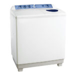 TOSHIBA Washing Machine Half Automatic 10 Kg, Pump, White VH-1000P