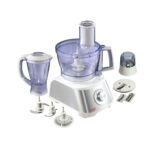 TORNADO Food Processor 1000 Watt, 2 Liter Bowl, 1.5 Liter Blender, White FP-1000SG