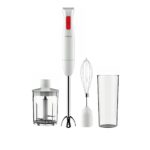 TORNADO Hand Blender 250 Watt, Chopper, Whisk, White HB-250T