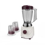 TORNADO Electric Blender 400 Watt,1.5 Liter, 2 Mills, Dark Rose BL400/2-DROSE