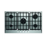 FRESH BUILT IN GAS COOKER 90 CM 5 BURNERS CAST IRON STAINLESS HAFR90CMSC1-8869