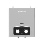 TORNADO Gas Water Heater 6 L , No Chimney, Natural Gas, Silver GH-6SN-S