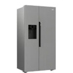 BEKO REFRIGERATOR SIDE BY SIDE 651 LITER NOFROST WITH WATER DISPENSER INOX GN166130XB