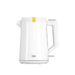 Beko Glow Electric Kettle, 2200W, 1.7 Liters, White - WKM 4215 W