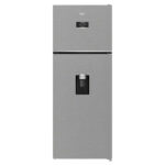 Beko No Frost Top Freezer Refrigerator, 477 Liters, 16.8 Feet, Inverter, Silver - B3RDNE500LDXB