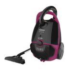 TORNADO Vacuum Cleaner 1600 Watt HEPA Filter Black x Maroon TVC-1600MD