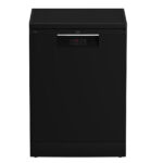 BEKO Freestanding Dishwasher - Full-size, 14 Place Settings, Stainless Steel, Black (BDFN15421B)