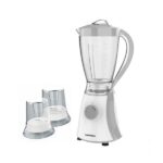 خلاط كهربائي تورنيدو 600 وات 1.5 لتر 2 مطحنة رمادي TB-600/2-GRAY