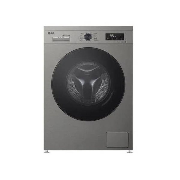 ال جي غسالة فول اتوماتيك انفرتر ، سعة 8 كجم ، فضي بلاتنيوم - F4Y2TYGYP
