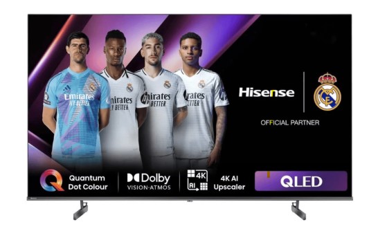 تلفزيون سمارت هايسنس QLED ، دقة 4K UHD ، مقاس 55 بوصة - 55Q6N