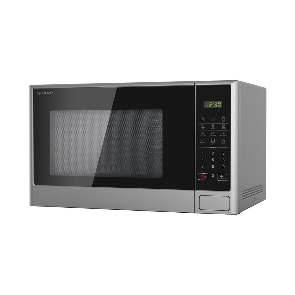 sharp-microwave-solo-28-liter-1100-watt-9-menus-silver-r-280cr-s.side SHARP Microwave Solo 28 Liter 1100 Watt 9 Menus Silver R-280CR(S) - Image 1